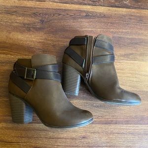 Strappy Buckle Booties